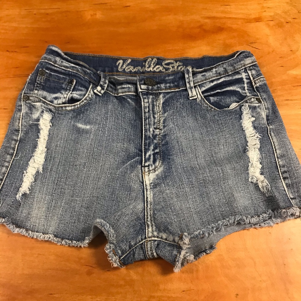 Vanilla star denim shorts